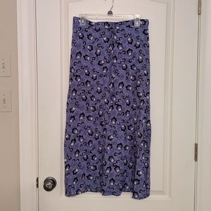 Patterned Purple Skirt